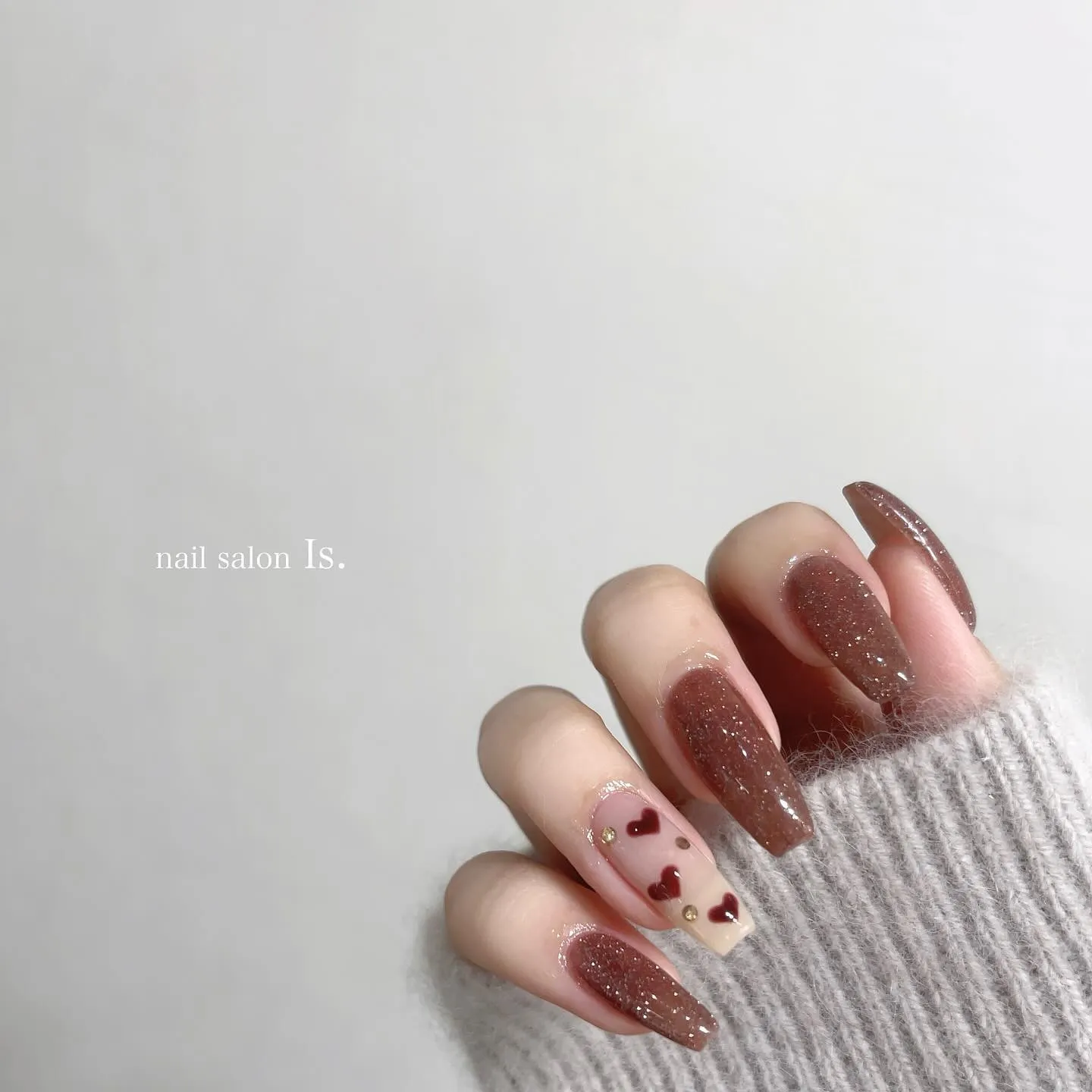 Valentine nail 🍫